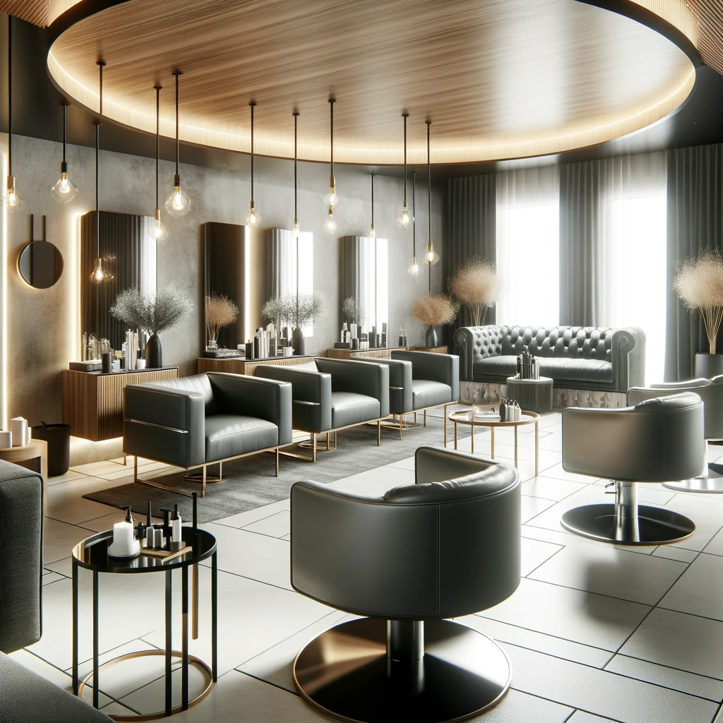 Modern and Stylish Hair Salon Interior